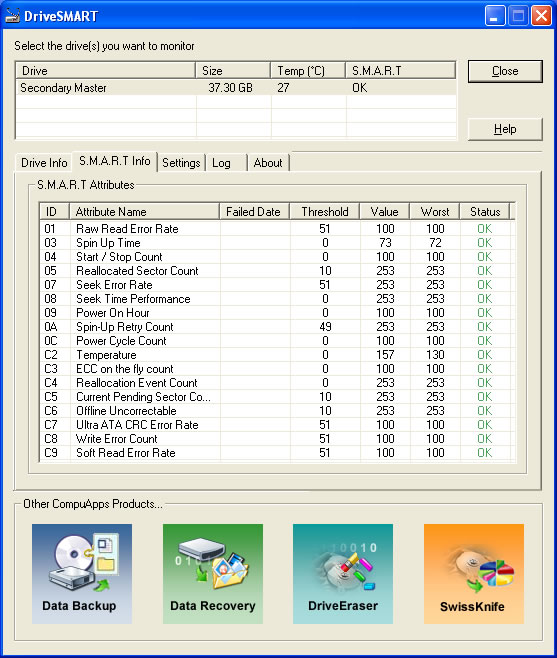 CompuApps DriveSMART for MAC OS X