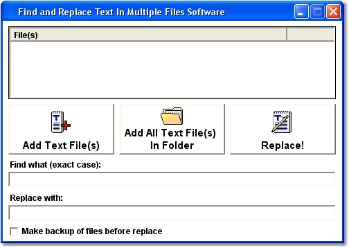 Find and Replace Text In Multiple Files Software 7.0