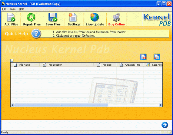Kernel Palm PDB File Repair Software
