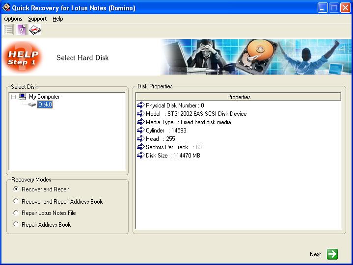 Lotus Notes Data Recovery by Unistal 11.09