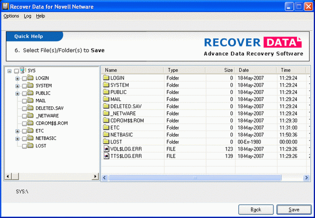 Recover Data for Novell