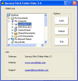 Secrecy File and Folder Hider