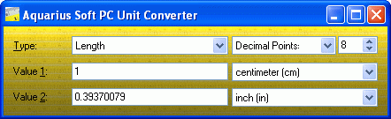 Aqaurius Soft PC Unit Converter