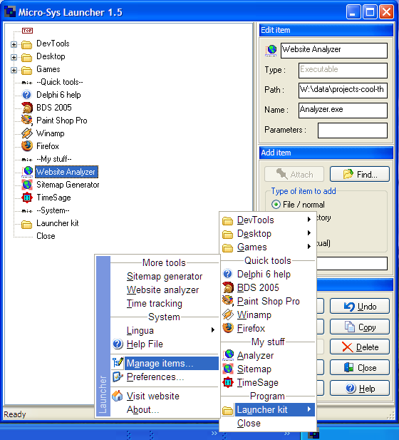 Launcher 1.32 by Micro-Sys ApS- Software Download
