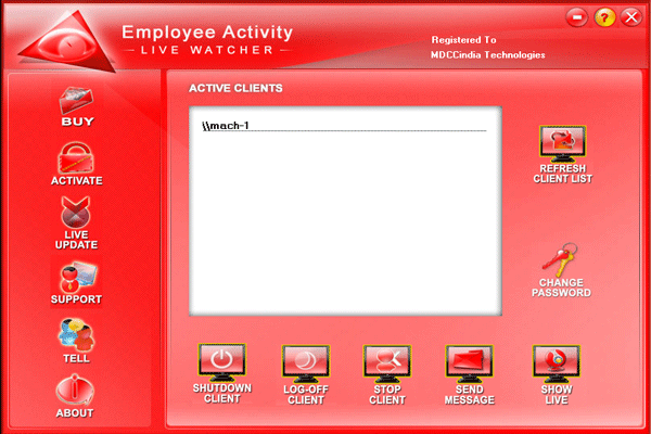 Employee Activity LIVE Watcher Server 1.6