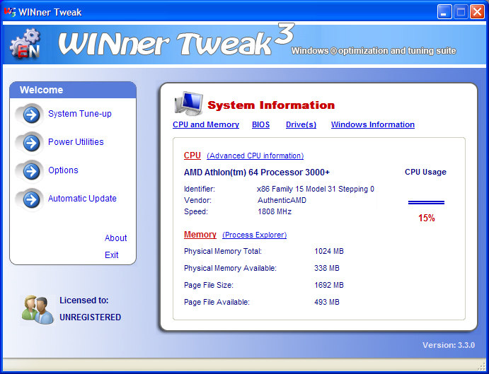 WINner Tweak SE-2 2.5.1 by WINner Tweak Software Development Team- Software Download