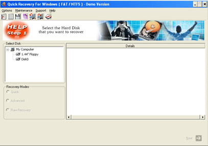 A Data Recovery Software QR for FAT & NTFS 11.09.05