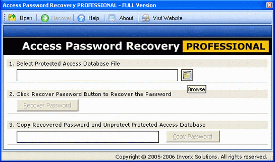 Access Password Recovery PROFESSIONAL