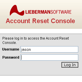 Account Reset Console