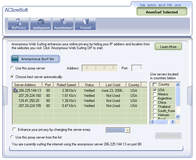 Aglowsoft Personal Security 2.0.3