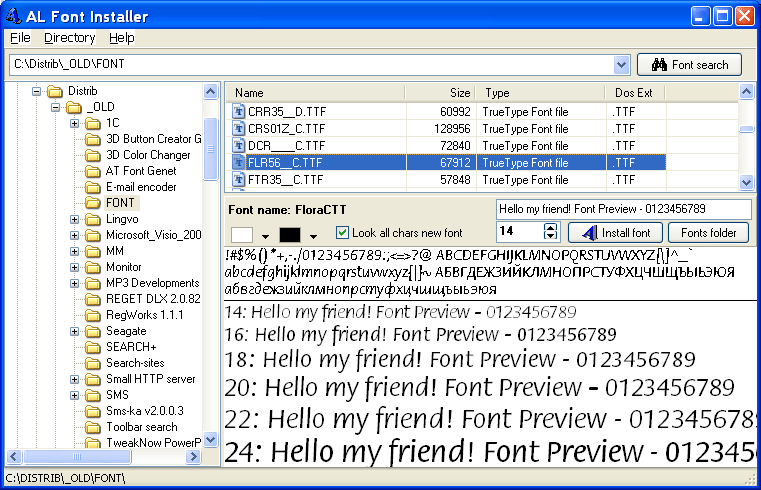 AL Font Installer
