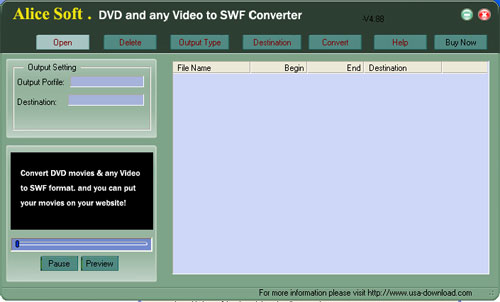 Alice DVD any Video to SWF Converter