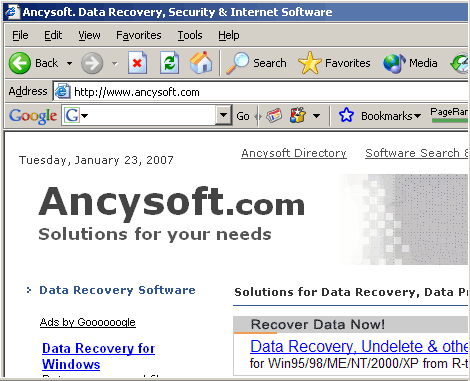 Ancysoft Data Recovery Software