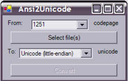 Ansi2Uni