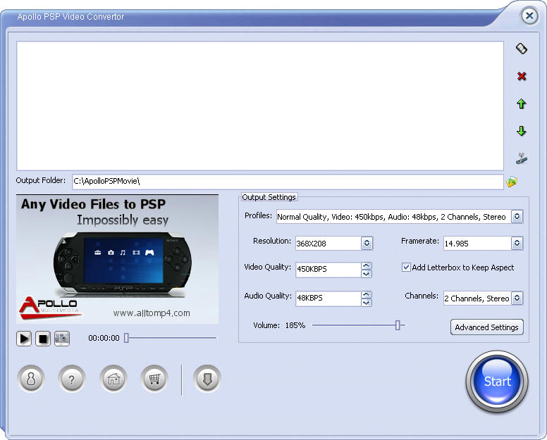 Apollo PSP Video Converter