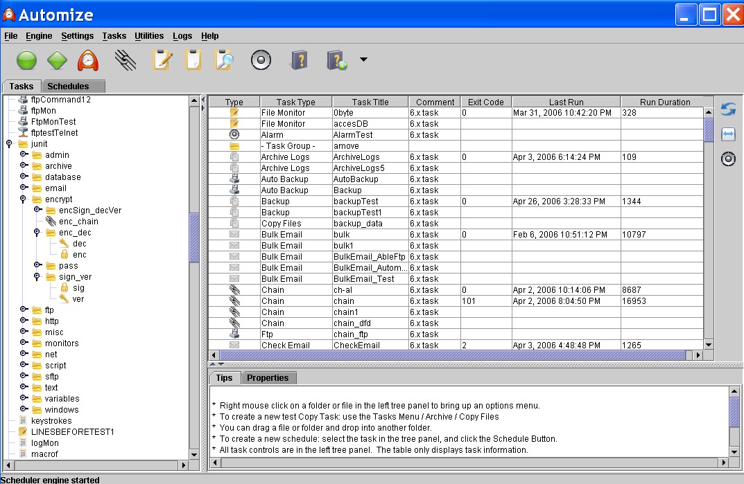 Tasks control task. Automize. AUTOBACKUP. Menu tasks. Automized System.