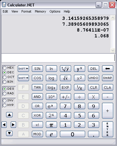 Calculator.NET