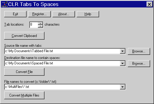 CLR Tabs To Spaces 1.20