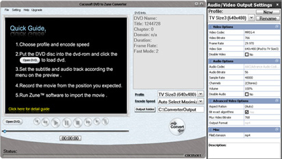 Cucusoft DVD to Zune Converter Pro 5.2.1