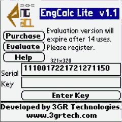 EngCalcLite(Electrial) PocketPC Calculator