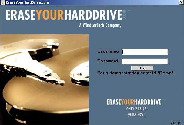 Erase your hard drive 1.1.3