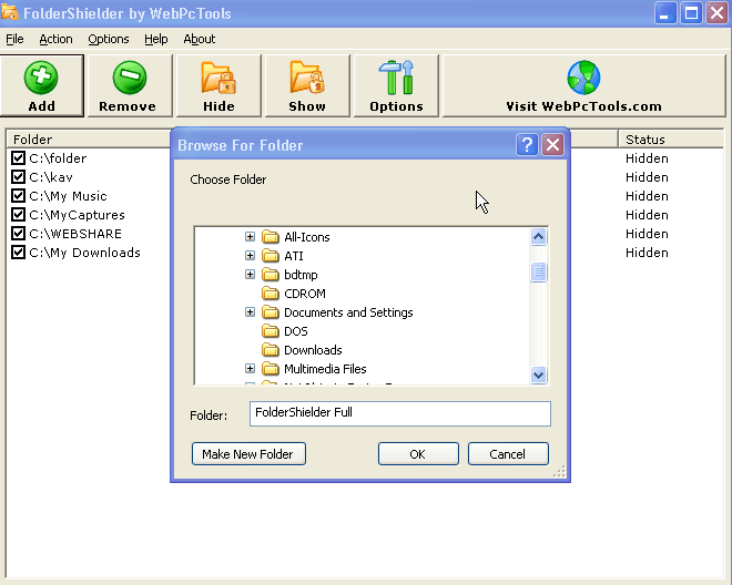 Folder Lock Software Tool 1.0