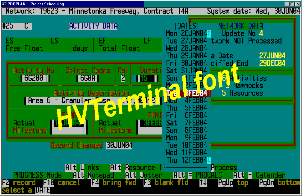 HVTerminal TrueType Terminal Font