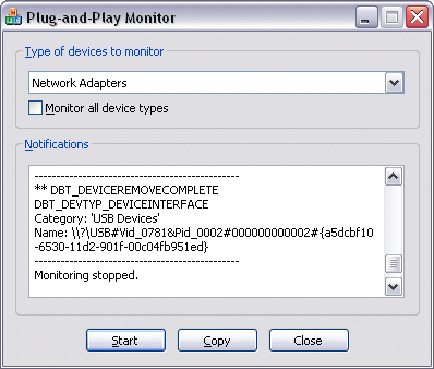 PlugandPlay Monitor
