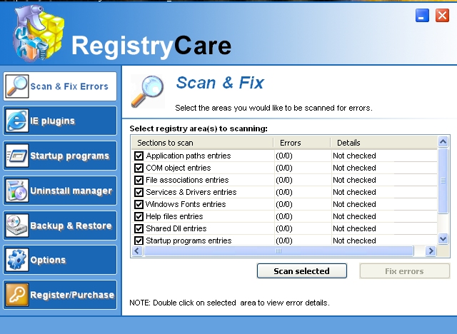 Registry Care 1.0