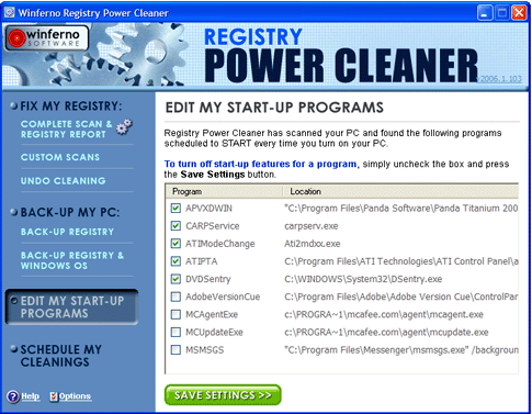 Registry Power Cleaner