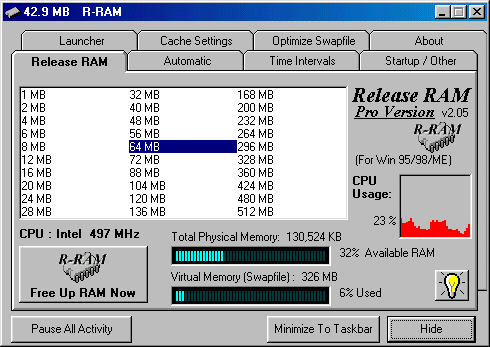 Release RAM 2000/XP