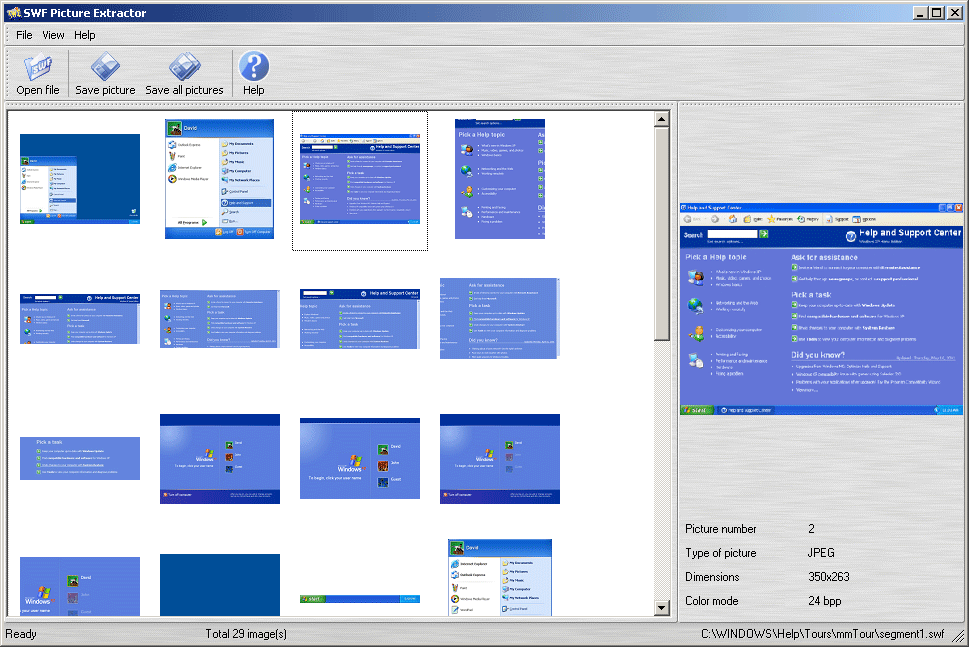 SWF Picture Extractor