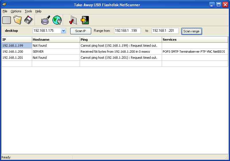 TakeAway USB Flashdisk NetScanner 1.0.1.2