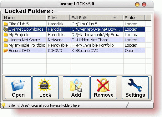 Instant Lock: BEST FOLDER LOCK Software