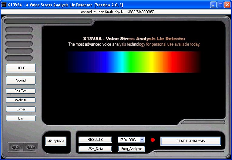X13-VSA Voice Lie Detector