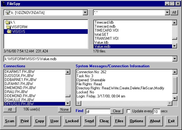 FileSpy for Novell