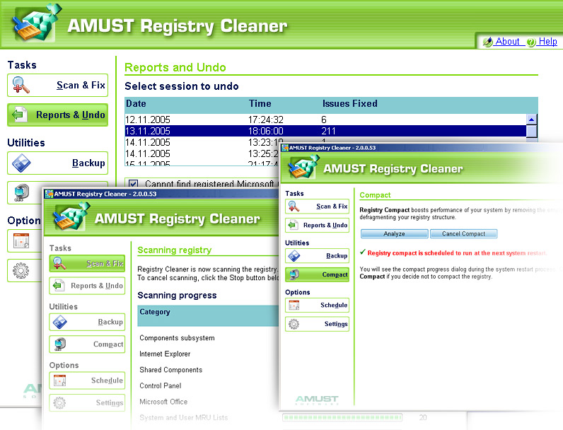 AMUST Registry Cleaner Pro