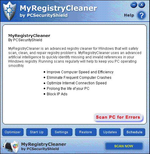 My Registry Cleaner Fixer