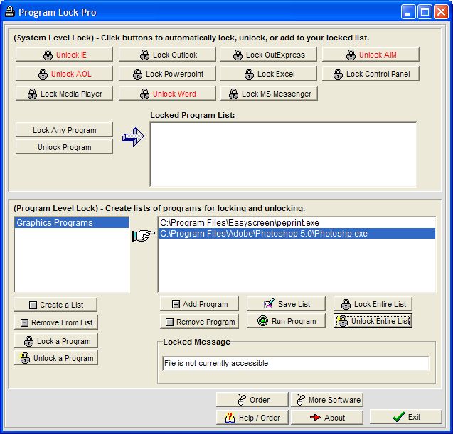 Program Lock Pro 2.06 by SoftDD- Software Download