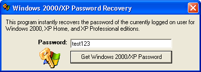 Windows 2000/XP Password Recovery
