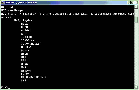 NCD Command Tool for Windows