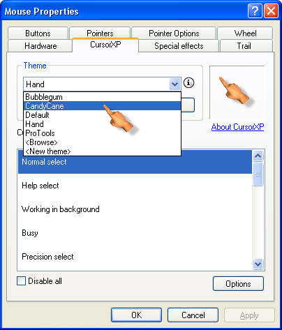 Cursor XP Desktop Utilities Cursors - Free Software Download