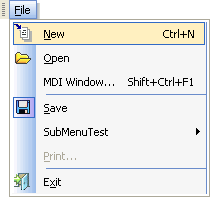 Office XP and .NET Style ActiveX Menu Control
