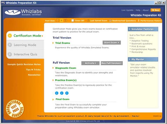 Whizlabs Java Certification (SCJP 1.4) Online Training 2.3.1