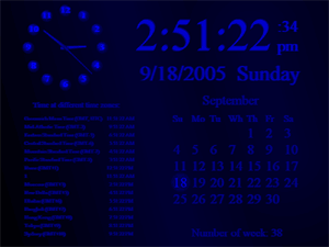 Elite Clock Screensaver ( InfoClock Screensaver ) for twodownload.com