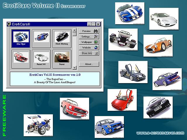 ErotiCars Vol.2 Screensaver 1.0 by X-Screensaver.Com- Software Download