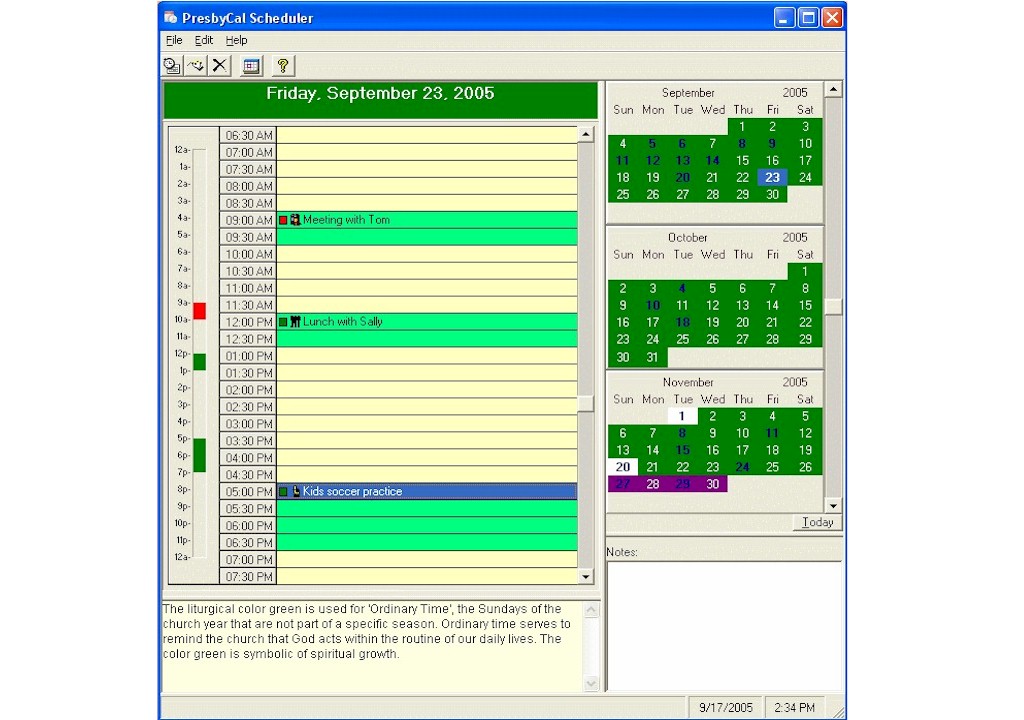 PresbyCal Desktop Calendar