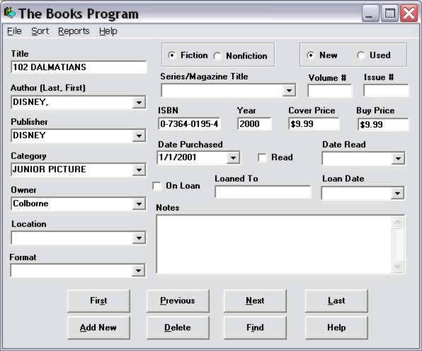 Books Program 2.2