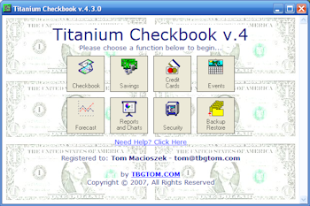Titanium Checkbook