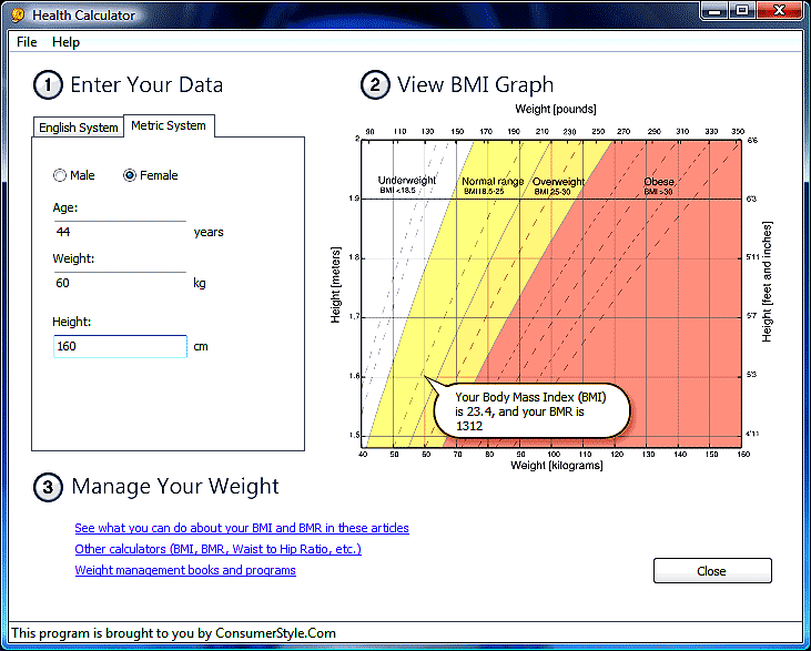 BMR Health Calculator Home & Education Health and Nutrition Free